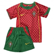 Portugal Børn Hjemmebanetrøje Retro 2004 Fodboldsæt