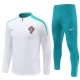 Portugal Børn Træningssæt 2024-25 - 1-4 Zip Hvid