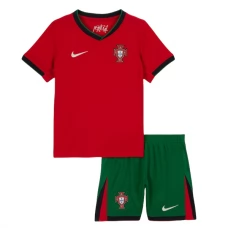 Portugal EM 2024 Børn Hjemmebanetrøje Fodboldsæt