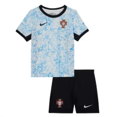 Portugal EM 2024 Børn Udebanetrøje Fodboldsæt