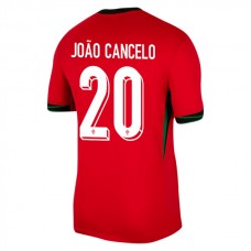Portugal EM 2024 Joao Cancelo 20 Hjemmebanetrøje Fodboldsæt