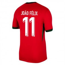 Portugal EM 2024 João Félix 11 Hjemmebanetrøje Fodboldsæt