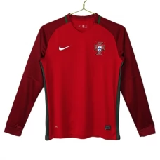 Portugal Hjemmebanetrøje Retro 2016 Langærmet Fodboldsæt