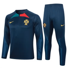 Portugal Træningssæt 2023-24 - 1-4 Zip Blå