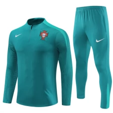 Portugal Træningssæt 2024-25 - 1-4 Zip Grøn