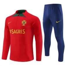 Portugal Træningssæt Børn 2023-24 - 1-4 Zip Rød