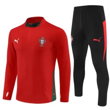 Portugal Træningssæt Børn 2025-26 - 1-4 Zip Rød