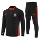 Portugal Træningssæt Børn 2025-26 - 1-4 Zip Sort