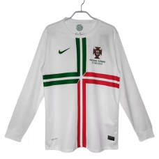 Portugal Udebanetrøje Retro 2012 Langærmet Fodboldsæt