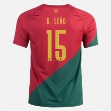 Portugal VM 2022 R.Leao 15 Hjemmebanetrøje Fodboldsæt
