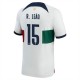 Portugal VM 2022 R.Leao 15 Udebanetrøje Fodboldsæt