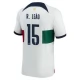 Portugal VM 2022 R.Leao 15 Udebanetrøje Fodboldsæt