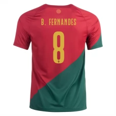 Portugal VM Trøje 2022 B.Fernandes 8 Hjemmebanetrøje