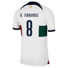 Portugal VM Trøje 2022 B.Fernandes 8 Udebanetrøje