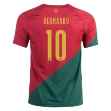 Portugal VM Trøje 2022 Bernardo Silva 10 Hjemmebanetrøje