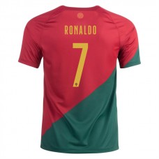 Portugal VM Trøje 2022 Cristiano Ronaldo 7 Hjemmebanetrøje