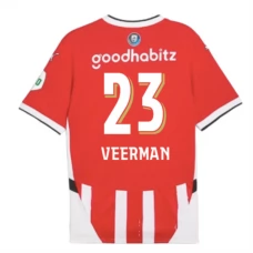 PSV Eindhoven Veerman 23 Hjemmebanetrøje 2024-25 Fodboldsæt
