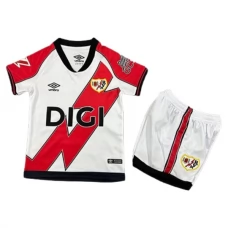 Rayo Vallecano Børn Hjemmebanetrøje 2025-26 Fodboldsæt