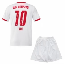 RB Leipzig Børn Xavi 10 Hjemmebanetrøje 2025-26 Fodboldsæt
