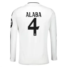 Real Madrid Alaba 4 Hjemmebanetrøje 2024-25 Langærmet Fodboldsæt