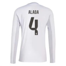 Real Madrid Alaba 4 Hjemmebanetrøje 2025-26 Langærmet Fodboldsæt