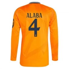 Real Madrid Alaba 4 Udebanetrøje 2024-25 Langærmet Fodboldsæt