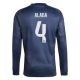 Real Madrid Alaba 4 Udebanetrøje 2025-26 Langærmet Fodboldsæt