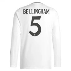 Real Madrid Bellingham 5 Hjemmebanetrøje 2024-25 Langærmet Fodboldsæt