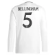 Real Madrid Bellingham 5 Hjemmebanetrøje 2024-25 Langærmet Fodboldsæt