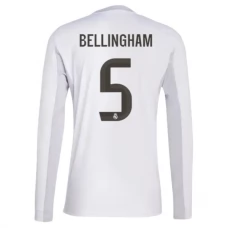Real Madrid Bellingham 5 Hjemmebanetrøje 2025-26 Langærmet Fodboldsæt