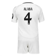 Real Madrid Børn Alaba 4 Hjemmebanetrøje 2024-25 Fodboldsæt