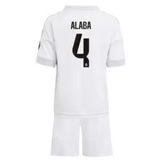 Real Madrid Børn Alaba 4 Hjemmebanetrøje 2025-26 Fodboldsæt