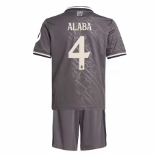 Real Madrid Børn Alaba 4 Tredjetrøje 2024-25 Fodboldsæt