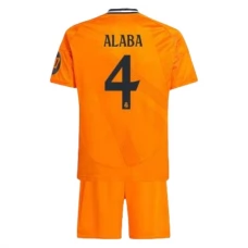 Real Madrid Børn Alaba 4 Udebanetrøje 2024-25 Fodboldsæt
