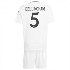 Real Madrid Børn Bellingham 5 Hjemmebanetrøje 2024-25 Fodboldsæt
