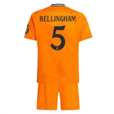Real Madrid Børn Bellingham 5 Udebanetrøje 2024-25 Fodboldsæt