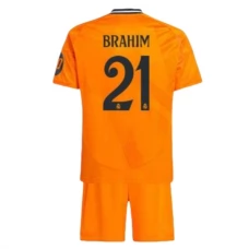 Real Madrid Børn Brahim 21 Udebanetrøje 2024-25 Fodboldsæt