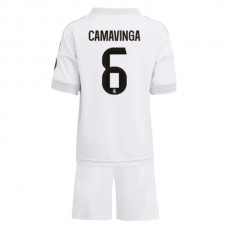 Real Madrid Børn Camavinga 6 Hjemmebanetrøje 2025-26 Fodboldsæt