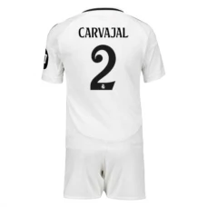 Real Madrid Børn Carvajal 2 Hjemmebanetrøje 2024-25 Fodboldsæt