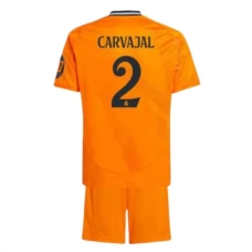 Real Madrid Børn Carvajal 2 Udebanetrøje 2024-25 Fodboldsæt