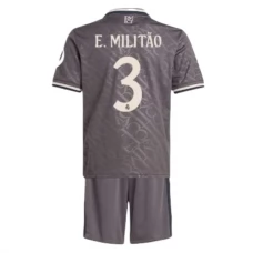 Real Madrid Børn E.Militao 3 Tredjetrøje 2024-25 Fodboldsæt