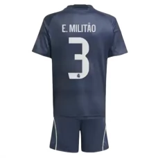 Real Madrid Børn E.Militao 3 Udebanetrøje 2025-26 Fodboldsæt