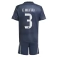 Real Madrid Børn E.Militao 3 Udebanetrøje 2025-26 Fodboldsæt