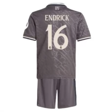 Real Madrid Børn Endrick 16 Tredjetrøje 2024-25 Fodboldsæt