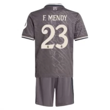 Real Madrid Børn F.Mendy 23 Tredjetrøje 2024-25 Fodboldsæt