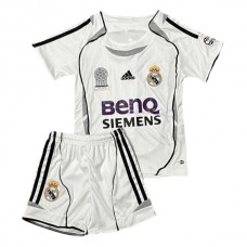 Real Madrid Børn Hjemmebanetrøje Retro 2006-07 Fodboldsæt