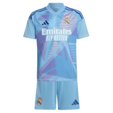 Real Madrid Børn Kids Målmand Hjemmebanetrøje 2024-25 Fodboldsæt