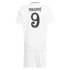 Real Madrid Børn Mbappé 9 Hjemmebanetrøje 2024-25 Fodboldsæt