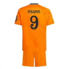 Real Madrid Børn Mbappé 9 Udebanetrøje 2024-25 Fodboldsæt