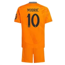 Real Madrid Børn Modrić 10 Udebanetrøje 2024-25 Fodboldsæt